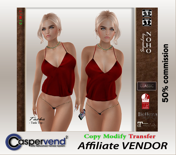 ! Affiliate Vendor [NOHO] - Tasha Top red