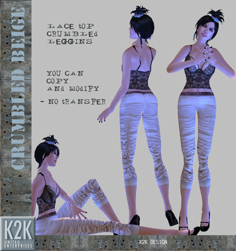 crumbled beige