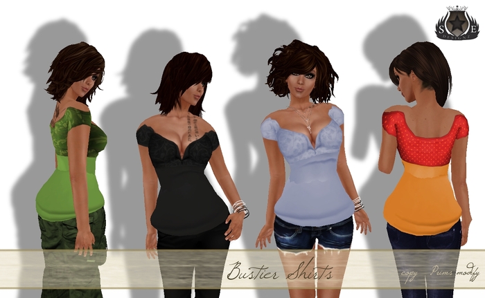 [SE*Designz] Bustier Shirt - red dots