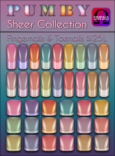 PUMBY* Sheer Collection - Omega Nail Applier Huds