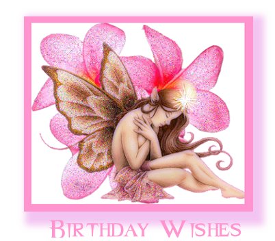 Birthday Wishes  Fairy Card
