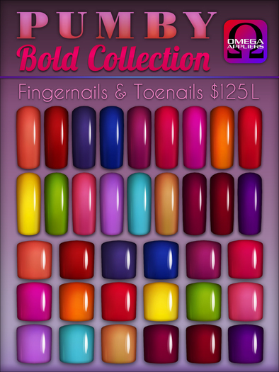 PUMBY* Bold Collection - Omega Nail Applier Huds
