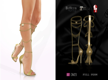 PROMO GIFTS 24 H [DM] Full Perm  23  Golden Chains High Heel Boot