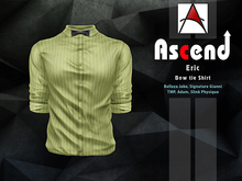 /Ascend/ Eric Bow tie Shirt - Pinstripe Pale green