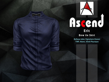 /Ascend/ Eric Bow tie Shirt - Plain Navy