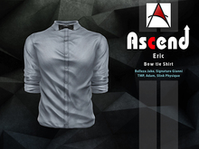 /Ascend/ Eric Bow tie Shirt - Plain Pewter