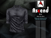 /Ascend/ Eric Bow tie Shirt - Plain Smoke