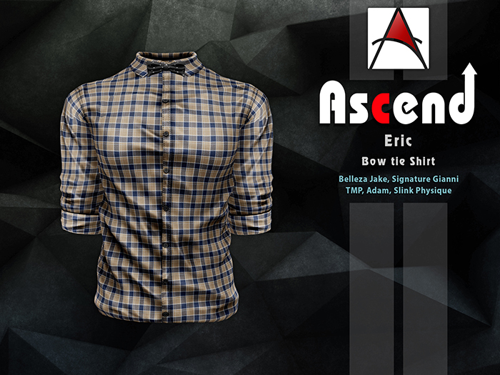 /Ascend/ Eric Bow tie Shirt - Plaid 2