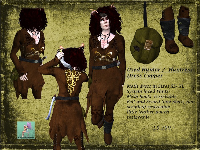 Grey's Used Hunter Dress Copper  Box