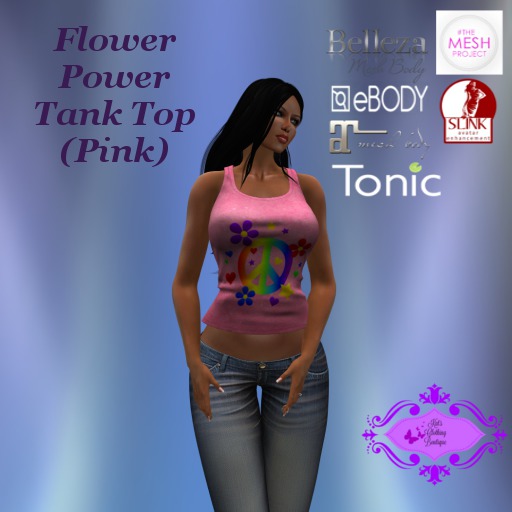 Flower Power Tank - Pink