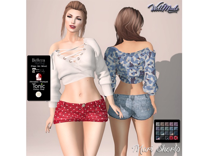 [WellMade] Mari Shorts