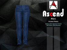//Ascend// Marc Formal Pant - Pinstripe Blue