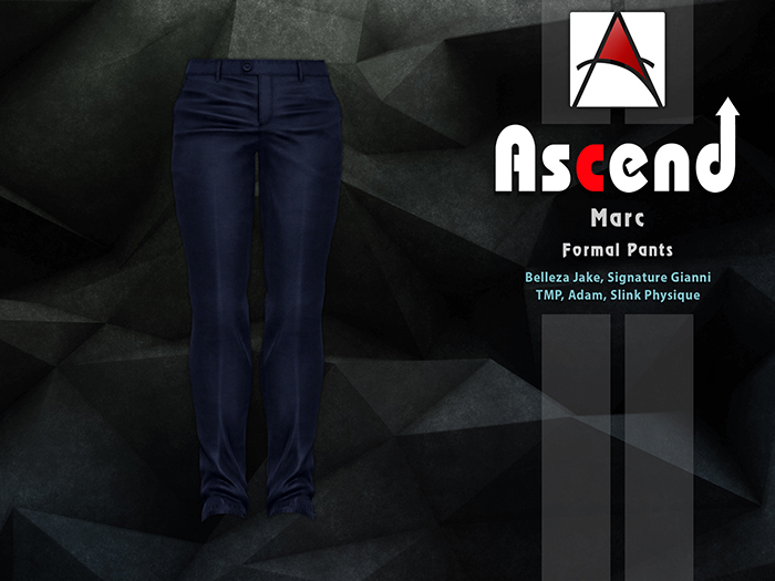 //Ascend// Marc Formal Pant - Plain Navy