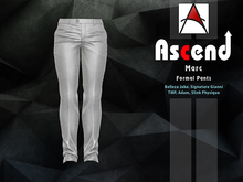//Ascend// Marc Formal Pant - Plain White