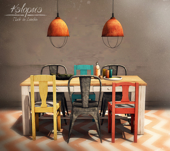 Second Life Marketplace - Kalopsia - Dahlia's Dining Set