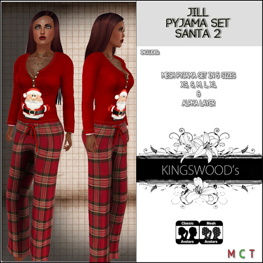 KS - Jill Pyjama Set Santa 2