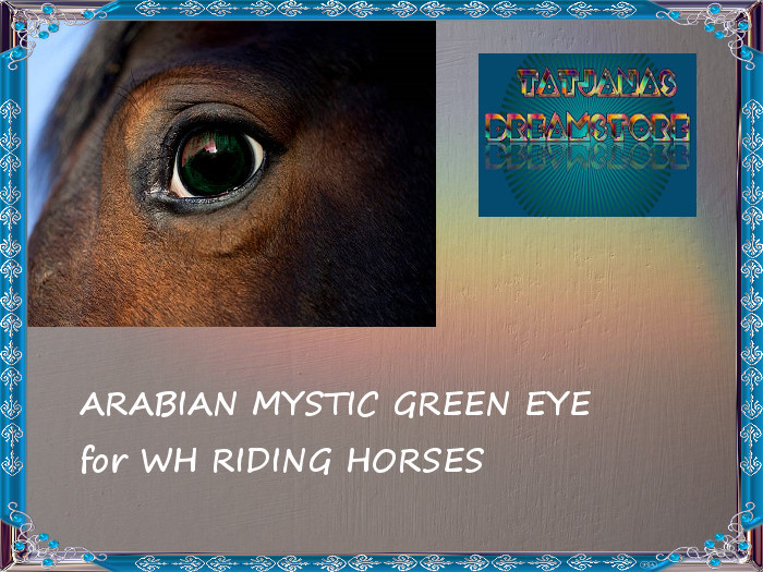 Waterhorse Riding Arabian Eye Mystic Green