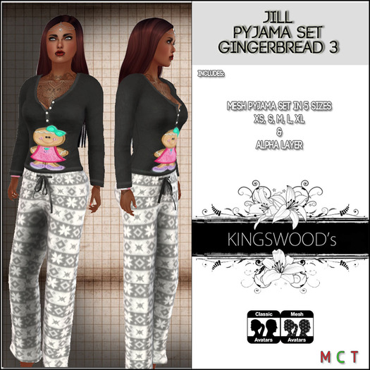 KS - Jill Pyjama Set Gingerbread 3