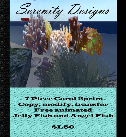 Colorful 2 prim Coral (7 Pieces)