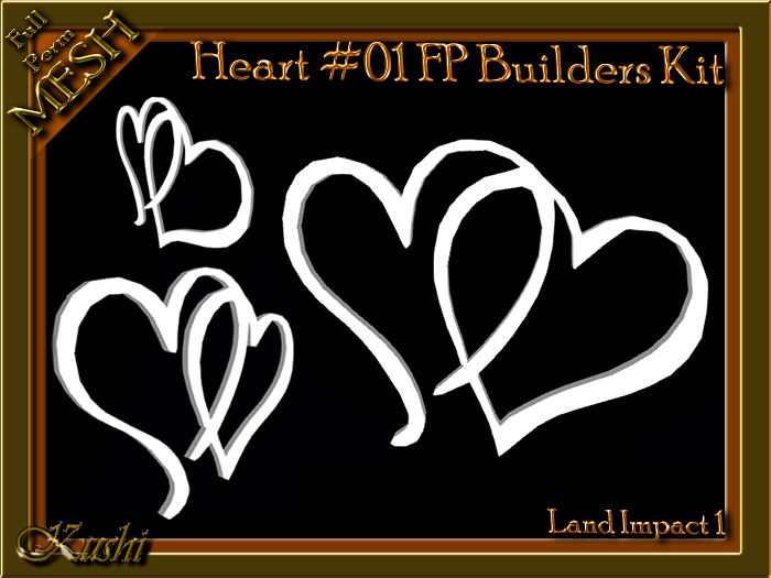 :KT&M: Heart #01 MESH FP -WEAR TO UNPACK