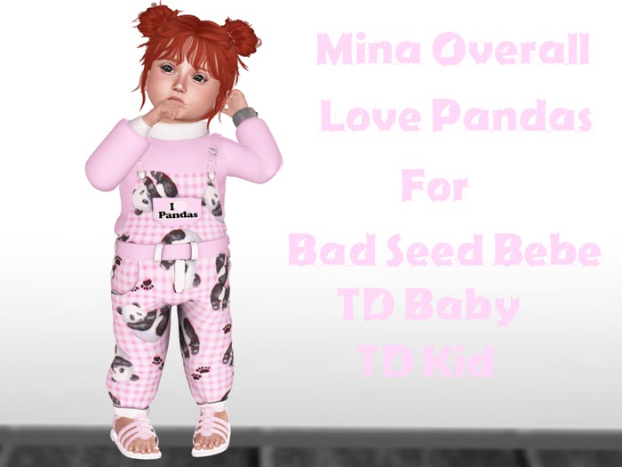 Mina Overall Love Pandas (Boxed)