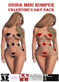*MM* Odina Valentine Hearts Mini Rompers - BOTH Red & Black - Slink x2, Belleza x3, Maitreya, TMP, Classic 