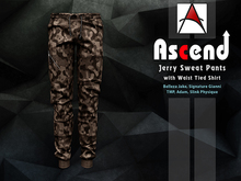 //Ascend// Jerry Sweat pants & shirt - Camo Brown