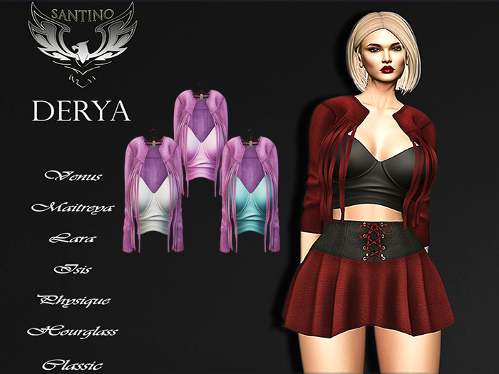 Santino Design-Fringe Jacket-Pink