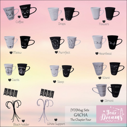 {YD}Mug Sets -  Flowers