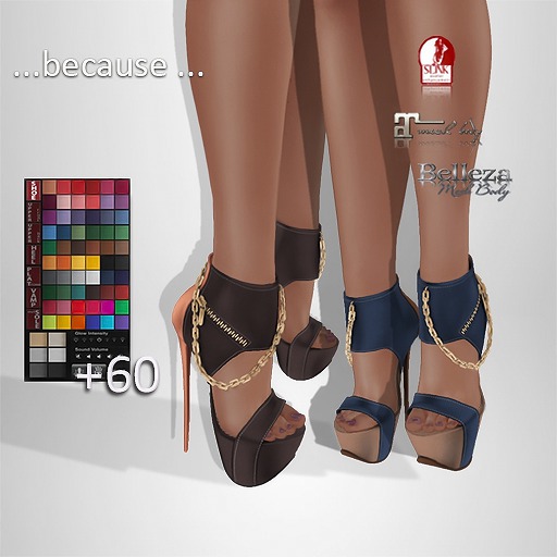 !Because +60 Mesh Shoe 11 - Belleza Slink Maitreya