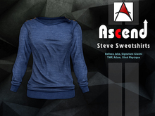 / Ascend / Steve SweatShirt - Blue [ADD ME]