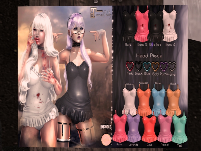 .Avie~Ink - SexyLoween Blood Rose RARE 2