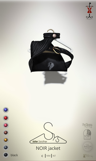 [sYs] NOIR jacket (body mesh) - black
