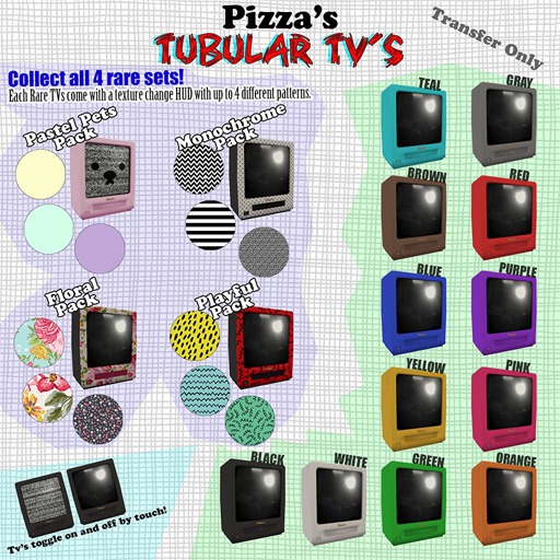 Pizza's - Tubular TV - Yellow