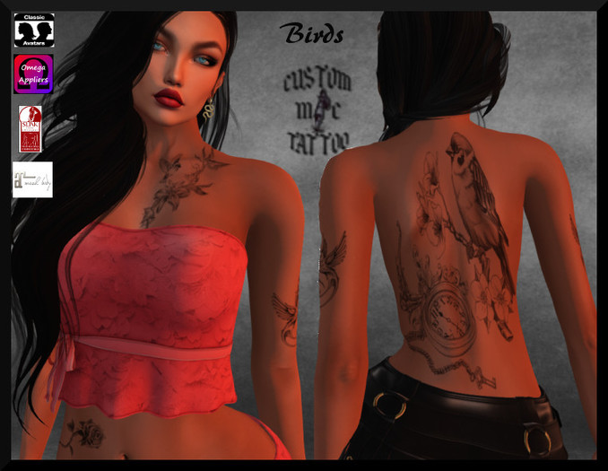 birdsf Custom M&C tattoo
