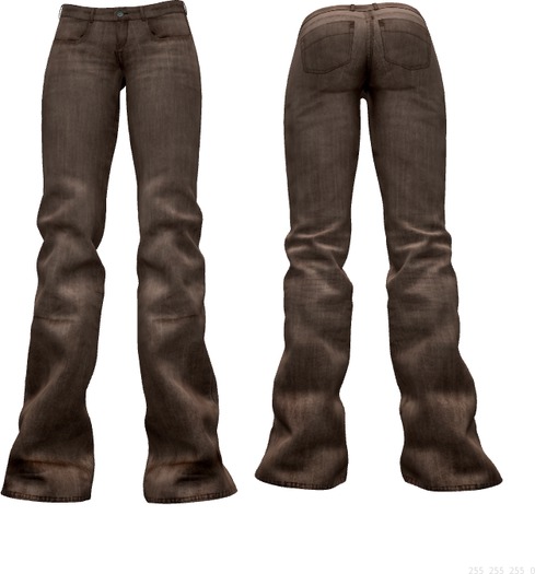 >>K<< Box Woman's Flared Jeans Brown