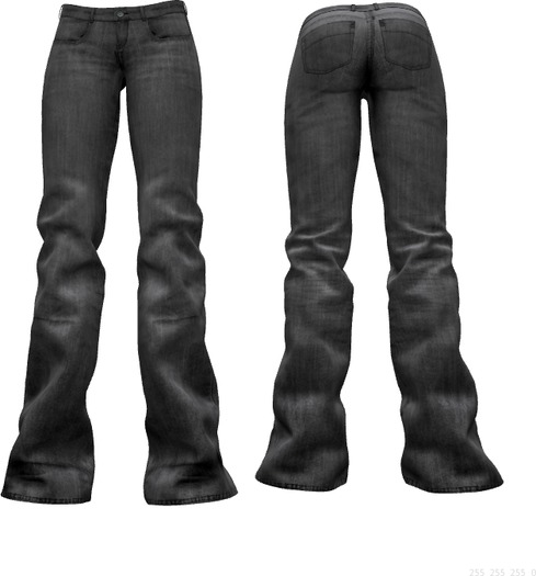 >>K<< Box Woman's Flared Jeans Grey