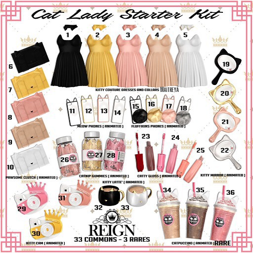 REIGN.- KITTY MIRROR- SILVER- #22