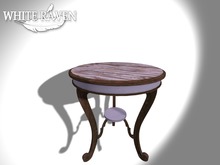 White Raven - Round Side Table: Lilac (box)