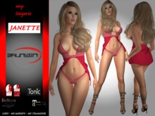 Brunsen! Janette Sexy Lingerie Soft Pink
