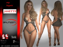 Brunsen! Janette Sexy Lingerie Stripes