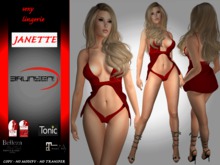 Brunsen! Janette Sexy Lingerie Red