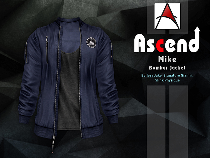 /Ascend/ Mike Bomber Jacket - Navy [ADD ME]