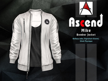 /Ascend/ Mike Bomber Jacket - White [ADD ME]