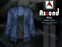 /Ascend/ Mike Bomber Jacket - Denim Blue [ADD ME]
