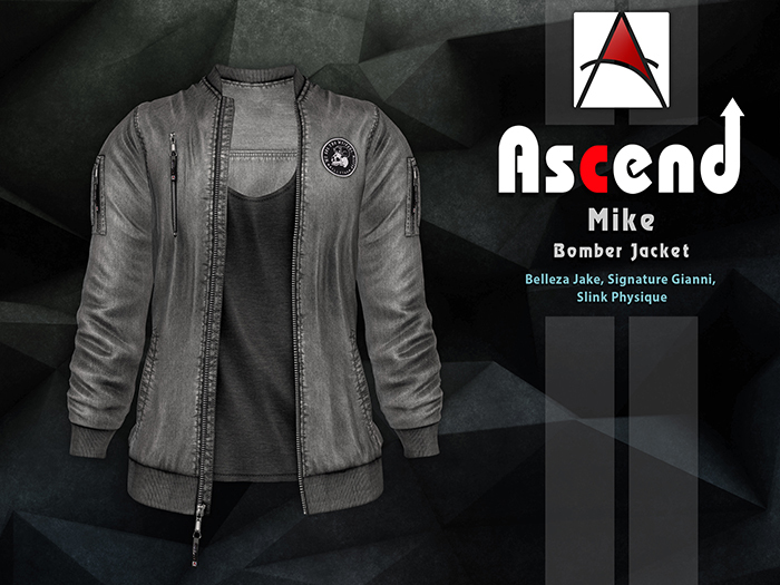/Ascend/ Mike Bomber Jacket - Denim Gray [ADD ME]