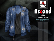 /Ascend/ Mike Bomber Jacket - Ripped Blue [ADD ME]