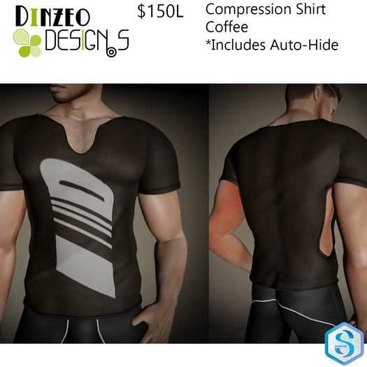 Dinzeo Designs - Compression Shirt - Coffee