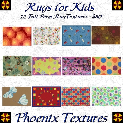 Phoenix Textures - Rugs for Kids
