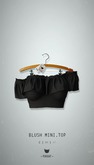 -Pixicat- Blush Mini Top (Black)